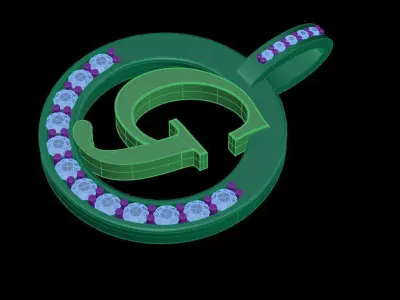G Letter Pendant 3D print model
