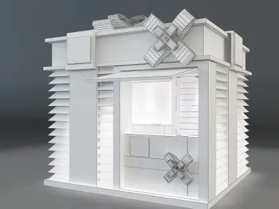 Booth Exhibition Stand a663a 3D model