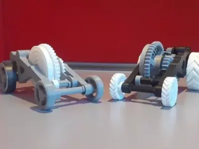 Pull-Back Action Car 3D print model