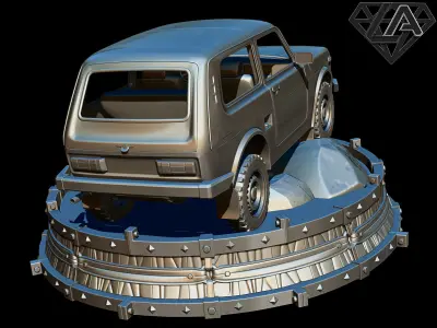 Exhibition - Niva on the rock 3D print model