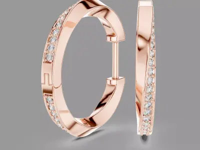  Diamond Hoops  3D print model