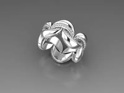 BAND RING 3D print model 5