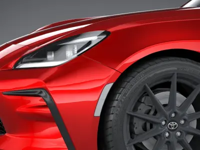 Toyota GR 86 2022 LowPoly 3D model