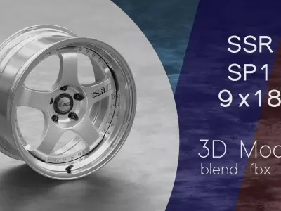 SSR SP1 Rim 3D Model 3D model