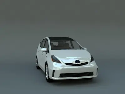 Car 3D Toyota Prius V 2011 3D model