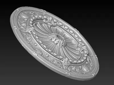 Ceiling Relief 8  3D model 3D print model