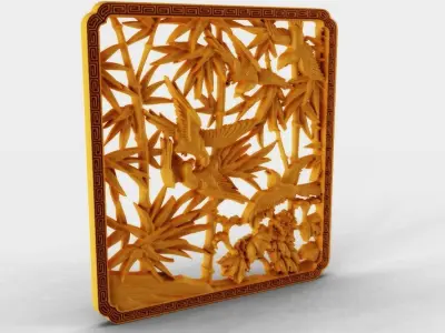 Reedbirds Wall Decoration 3D print model