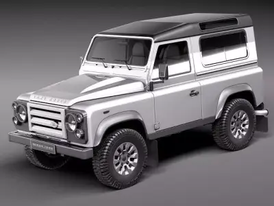 Land Rover Defender 2011 x-tech short 3D model