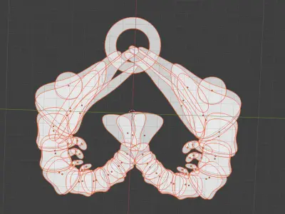 Shrimp Lovers Heart Posture Check Meme MULTICOLOR supportless 3D print model