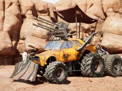 Mad max concept car 3D model