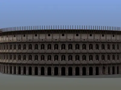 Roman Colosseum Low-poly 3D model