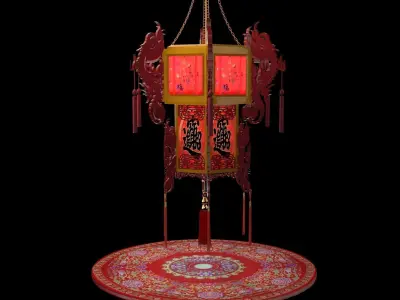 Chinese  palace lantern  3D model buy