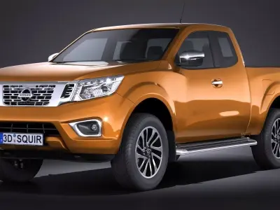 Nissan NP300 Navara 2016 3D model