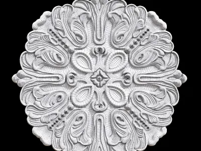 Ceiling Medallion 10 3D model