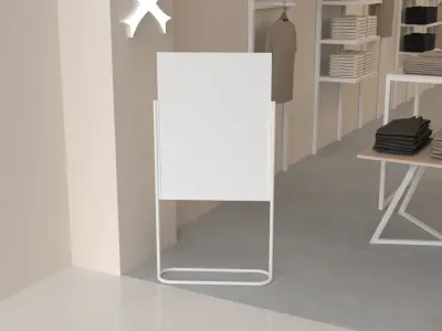 Cavalete visual para marketing Free 3D model