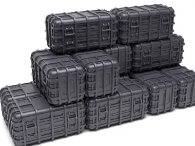 Star Wars Gray Crate 1-18 scale Kenner Hasbro  Free 3D print model