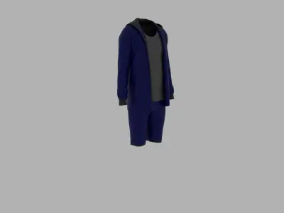 Sport Suit Low-poly 3D model