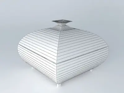 Chinese Urn chinese urn ornament decor Free 3D model