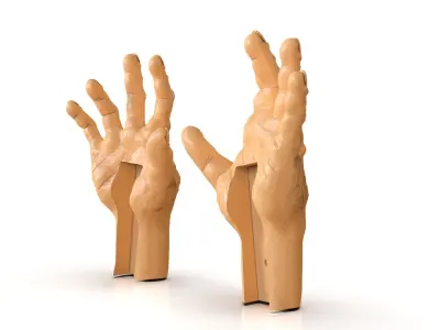 Tortured Man Hands 3D print model