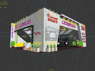 Booth - Area - 12X9-3DMAX2009-03 3D model
