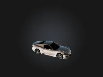 Realistic Car Model Low-poly 3D model