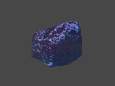 Colored Rock Free low-poly 3D model