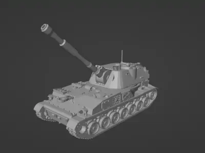 Self-propelled gun 2S3 Acacia 3D print model