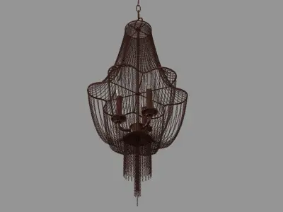 Lezzeno 3 Light Chandelier 3D model