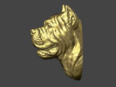 Canne Corso bust version 2 3D print model