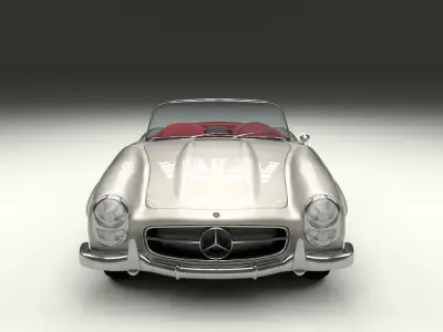 Fully Modelled Mercedes 300SL Roadster 3D model