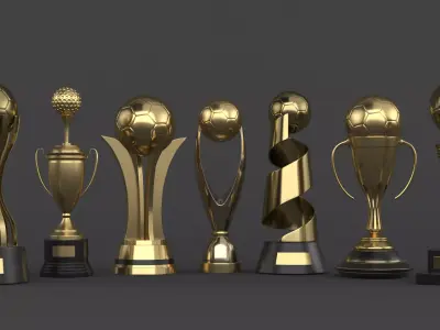 Trophy Cup Collection 3D model