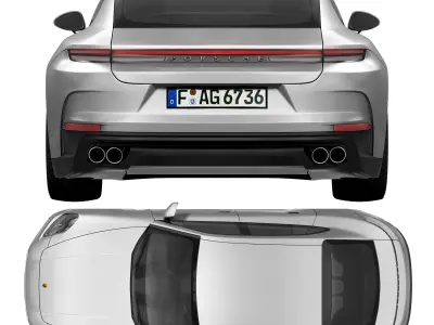 Porsch Panamera 4 2024 3D model