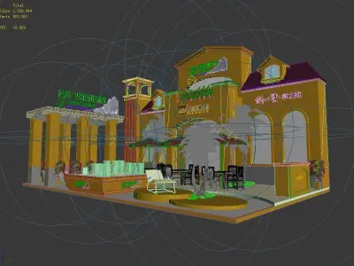 Exhibition - Area - 12X8-3DMAX2009-015 3D model