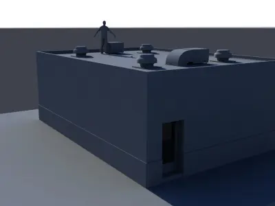 low poly Business building bundle 3D model