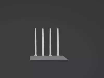 Wi-Fi router Free 3D model