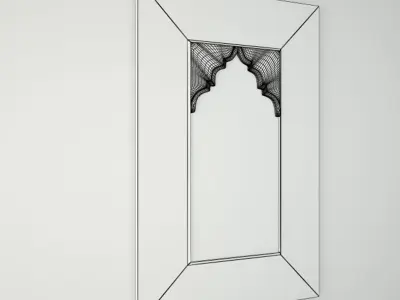 Carved Mirror 3D model buy