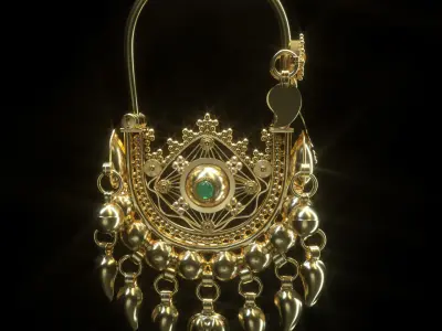 Ancient Earings 3D print model