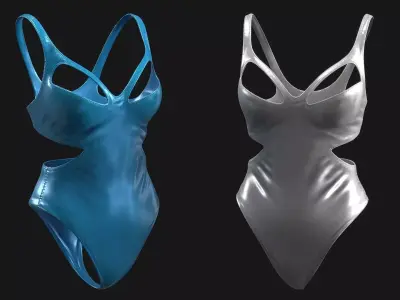 Swimsuit Low-poly 3D model