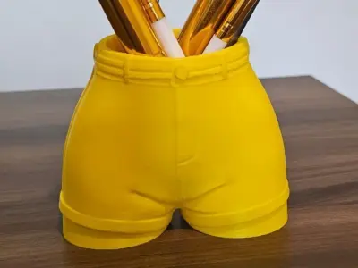 Womens Shorts Flower Pot  -Stylish STL for 3D Printing 3D print model