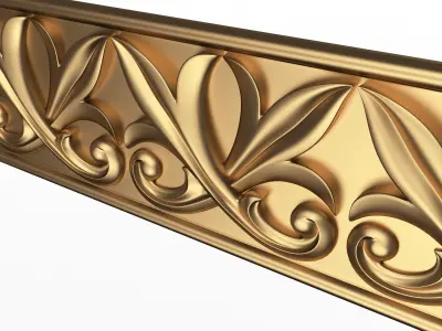 Ornament Element Molding 010 Low-poly 3D model