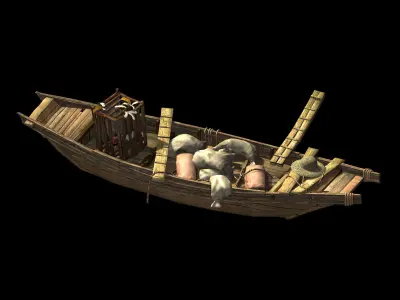 Game Journey to the West - Cargo Ship 01 3D model