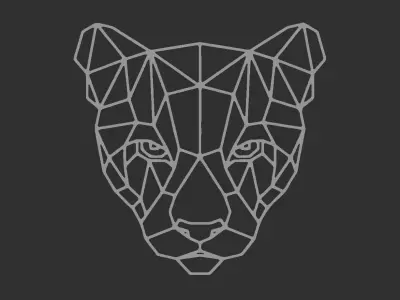 geomentric tiger  3D print model