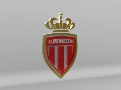 Association Sportive de Monaco Football Club Team Logo 3D model