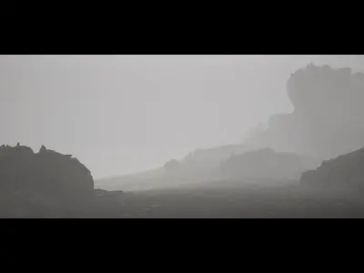 Foggy Norway Low-poly 3D model