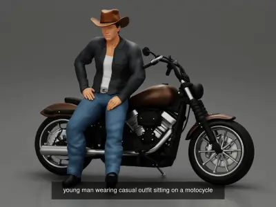3 Models for Motobikers 3D Model Pack