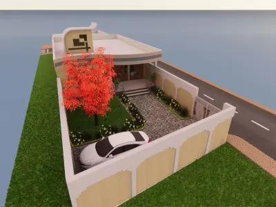 small house design Free 3D model