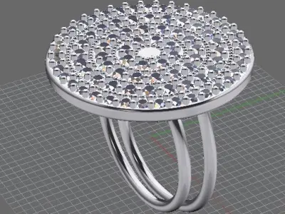 Helix Ring 3D print model