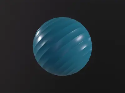 Fitness ball 3D Model Low-poly 3D model