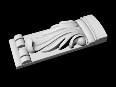 carved pilaster 3D model purchase