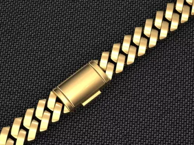 5 MM CUBAN SQUARE LINK CHAIN FOR BRACELET OR NECKLACE 3D print model